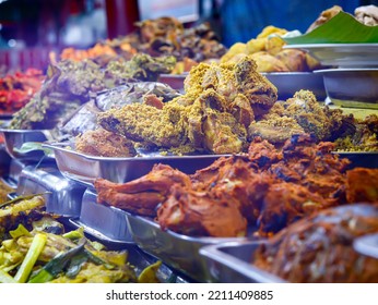 This Variety Of Side Dishes Is Called Nasi Kapau. Very Appetizing For Us.