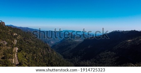 This is the view of the eastern Sierra Madre in Mexico at the height of the state of Veracruz
