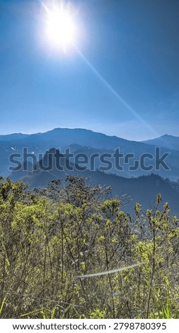 This is a view of the mountains in East Java Indonesia