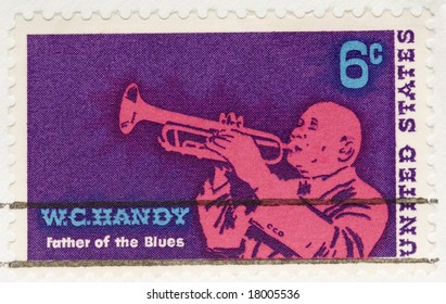 This is a Vintage 1968 Stamp WC Handy