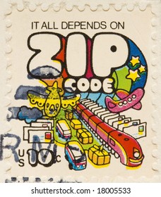 This Is A Vintage 1968 Stamp Zip Code