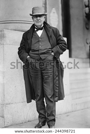Thomas A. Edison (1847-1931), in Washington, D.C. in 1911.