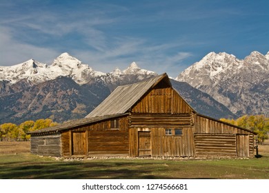 Thomas Alma And Lucille Moulton Homestead, Mormon Row Historic District, Grand Tetons, Grand Teton National Park, Wyoming, USA