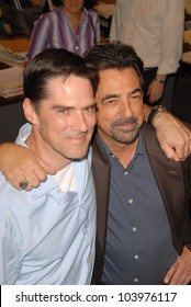 Thomas Gibson And Joe Mantegna At The Criminal Minds 100th Episode Party. Quixote Studios, Los Angeles, CA. 10-19-09