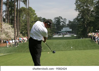 Thomas Levet at Augusta Masters of golf 2006, Georgia, hole 7