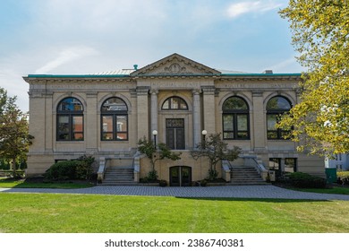 Thompson Hall on Washington and Jefferson College campus was built in 1905 as a library and today houses administrative offices.