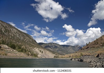 Thompson River In Mountains