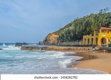 Thompsons Bay Beach, Picturesque Sandy Beach In A Sheltered Cove With A Tidal Pool In Shaka's Rock, Dolphin Coast Durban North KZN South Africa