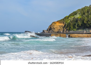 Thompsons Bay Beach, Picturesque Sandy Beach In A Sheltered Cove With A Tidal Pool In Shaka's Rock, Dolphin Coast Durban North KZN South Africa