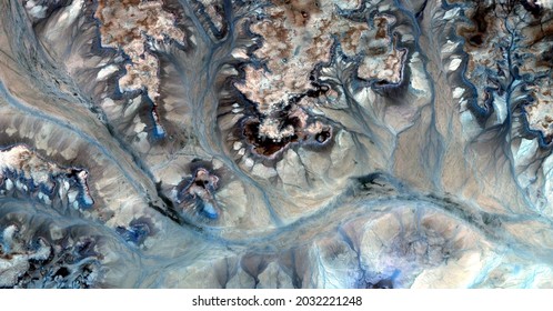 the thorns of life,   abstract photography of the deserts of Africa from the air. aerial view of desert landscapes, Genre: Abstract Naturalism, from the abstract to the figurative, 