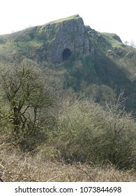 Thors Cave In The Manifold Valley. The Peak District National Park.