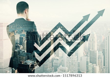 Image, Stock Photo upward Office Career