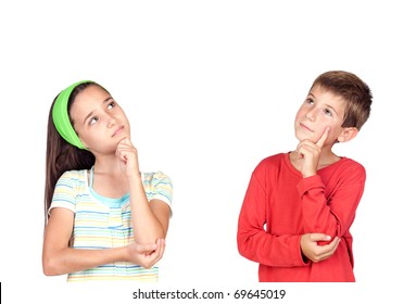 Boy Girl Thinking Images Stock Photos Vectors Shutterstock