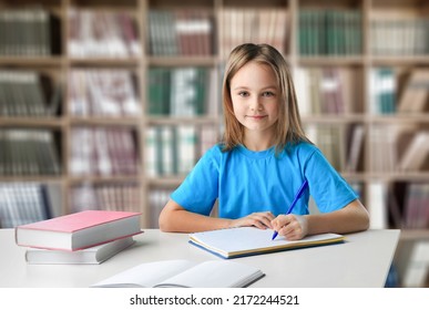 Thoughtful Dreamy Pretty Student Girl Working Stock Photo 2172244521 ...