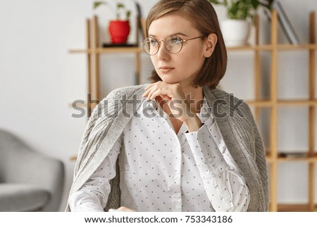 Similar – Image, Stock Photo face-book Face Human being