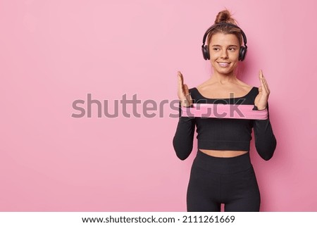 Similar – Image, Stock Photo Sportswoman posing with crossed arms