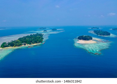 Thousand islands in Java Indonesia