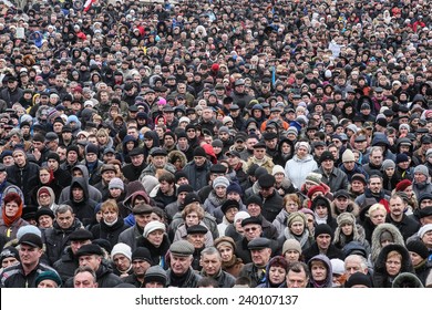 Thousands People Take Part In The Political Meeting During Anti-government Protest In Kiev, Ukraine, March 2, 2014