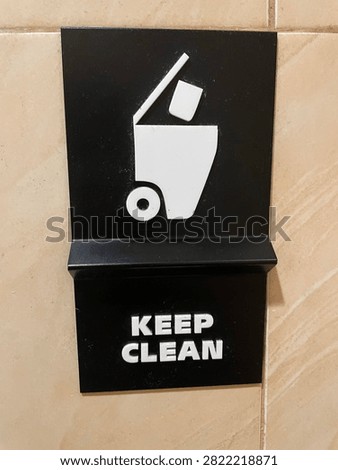 thrash bin keep clean symbol