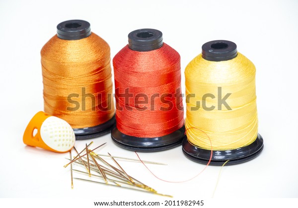 Thread Continuous Strand Made Fibers Threads Stock Photo (Edit Now ...