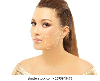 Thread Lift ,markup.Face Marking.non-surgical Lifting