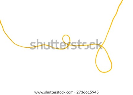 Threads on a white background. Selective focus. Isolate.