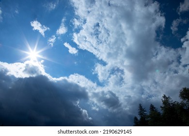 Threatening Clouds In The Clear Sky