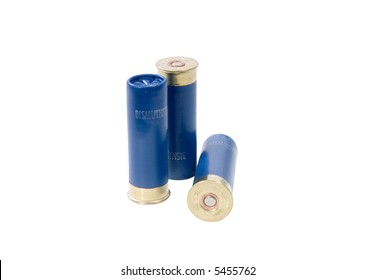 Three 16-gauge shotgun shells