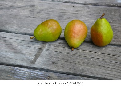 Three Anjou Pears