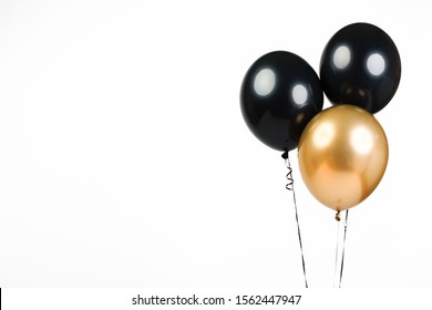 Gold Balloons Black Background Images Stock Photos Vectors Shutterstock