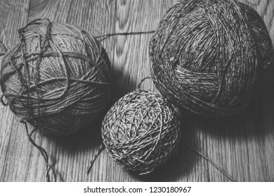 Three balls of yarn