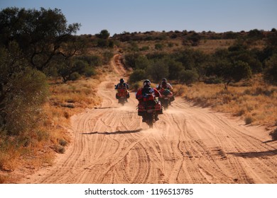 Three Bikers Cross The Simpson Desert, Australia