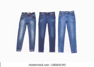 white blue jeans