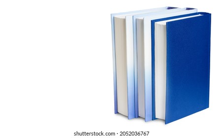 Three Books Isolated On A White Background.