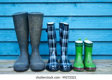three boots/gardening/boots