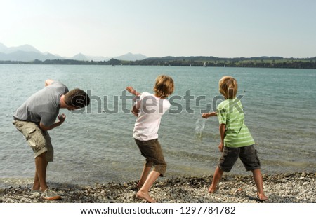 Similar – Image, Stock Photo On the stones Playing