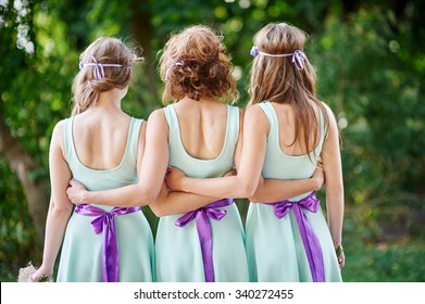 Three Bridesmaids Are Back In The Park.