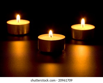 36,882 Yellow candle isolated on black background Images, Stock Photos ...