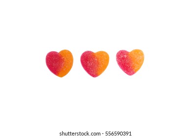 Three Candy Hearts
