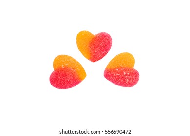 Three Candy Hearts
