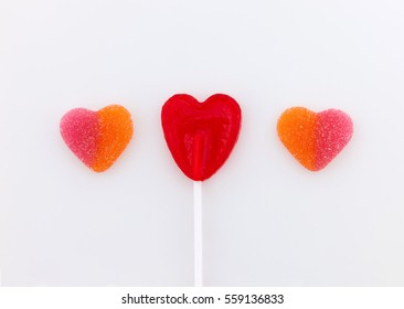 Three Candy Hearts