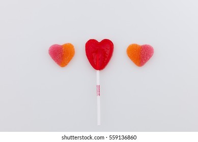 Three Candy Hearts