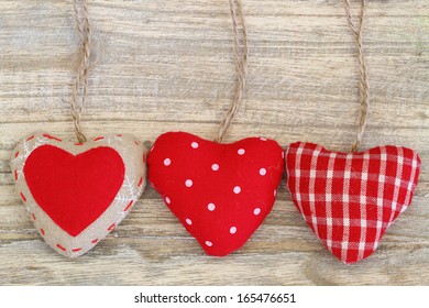 Handmade Heart Scrim Hanging On Old Stock Photo (Edit Now) 79876888