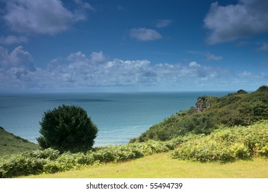 Three Cliffs Bay Gower Wales uk - Shutterstock ID 55494739