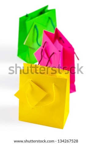 Similar – multi-colored paper shopping bags