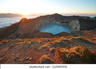 Three Colour Lake Kelimutu 