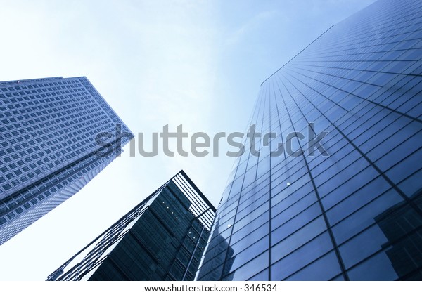 Three Corporate Buildings Stock Photo (Edit Now) 346534