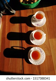 Three cups of tea with three types of blessing human ☕
#tea #love #live #life #cup #whitecup #healthy #nosugar 