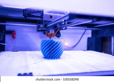 Three dimensional printing machine - Shutterstock ID 530558398