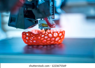 Three dimensional printing machine,3D printer. - Shutterstock ID 1223675569